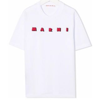 マルニ(Marni)の【新作】マルニ　ロゴTシャツ　ホワイト　14(Tシャツ(半袖/袖なし))