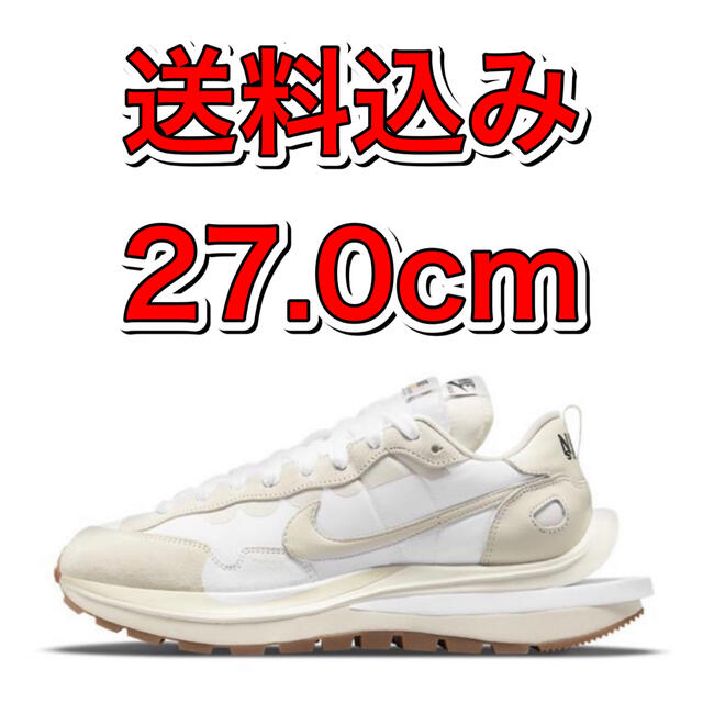 sacai × Nike Vapor Waffle White Gum靴/シューズ