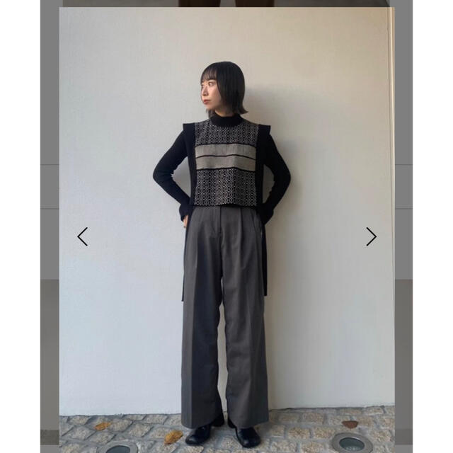 TODAYFUL ジャガードパイピングベスト BLK TODAYFUL ジャガードパイピングベスト BLK