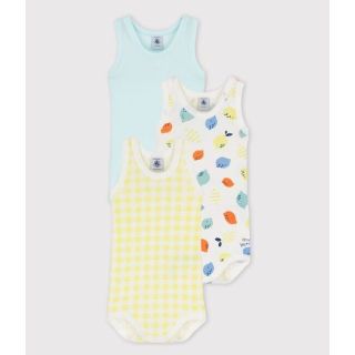 プチバトー(PETIT BATEAU)のこうちゃん様専用　24m タンクトップボディ３枚組　レモン柄(タンクトップ/キャミソール)