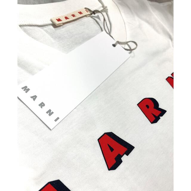 【新作】MARNI ロゴTシャツ　ホワイト　14  ラスト1点となりました！