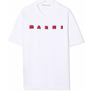 マルニ(Marni)のマルニ　ロゴTシャツ　ホワイト　14(Tシャツ(半袖/袖なし))