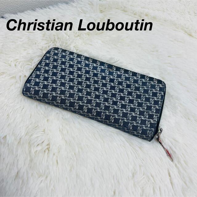 クリスチャンルブタン Christian Louboutin デニム柄 長財布