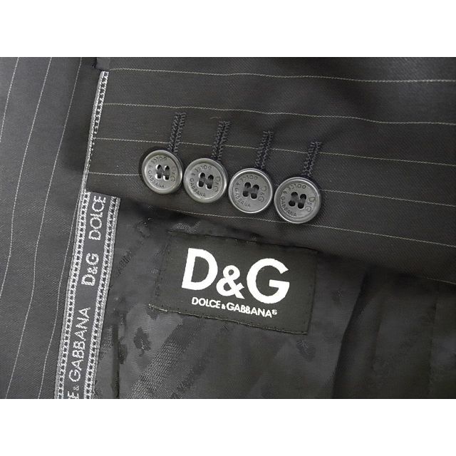 D&G(ディーアンドジー)のsize44☆美品☆D&G ドルチェ＆ガッバーナ ２釦ジャケット ブラック メンズのジャケット/アウター(テーラードジャケット)の商品写真