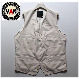 ヴァンヂャケット(VAN Jacket)の《ヴァンヂャケット》新品 春夏 薄手 4ポケット コットンベスト ジレ L(ベスト)