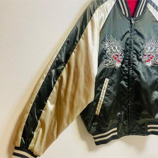 【希少】ヴィンテージ スカル 和柄 刺繍 スカジャン オーバーサイズ
