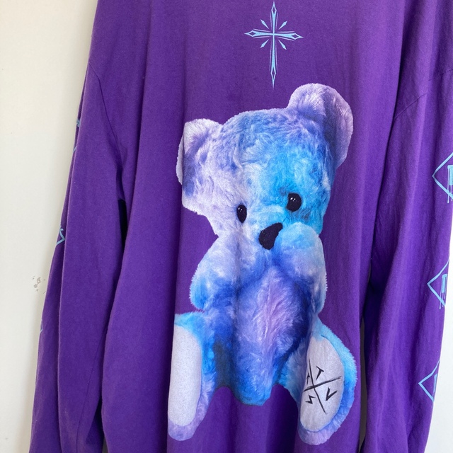 MILKBOY(ミルクボーイ)のTRAVAS TOKYO Furry bear L/S Tee/くま長袖Tシャツ メンズのトップス(Tシャツ/カットソー(七分/長袖))の商品写真