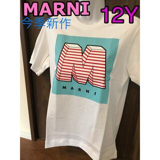 マルニ(Marni)のMARNI  Tシャツ  Mロゴ プリント　新品未使用　12Y(Tシャツ(半袖/袖なし))