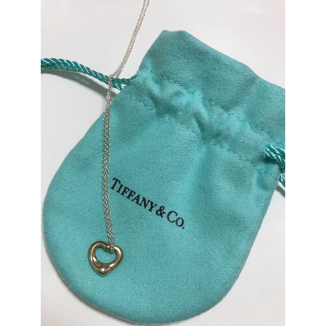 比較的綺麗かと思いますTIFFANY\u0026Co.  オープンハート ネックレス