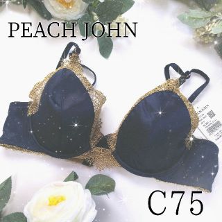 ピーチジョン(PEACH JOHN)のピーチジョン model's EMILYブラ ネイビー C75 ワコール(ブラ)