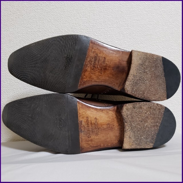 CARMINA - 希少美品】CARMINA/カルミナ/メダリオン内羽根/VIBRAM CARMINA - 希少美品】CARMINA/カルミナ/メダリオン内羽根/VIBRAM