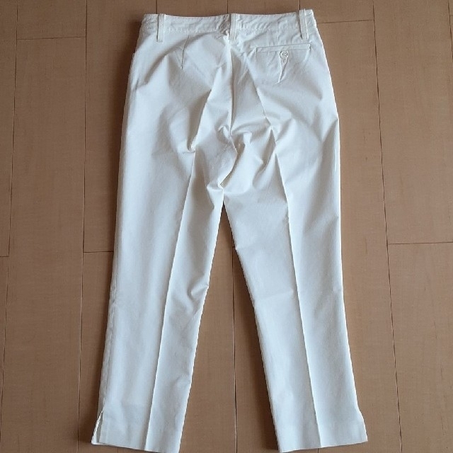 INED - イネド INED パンツ ホワイト アンクル丈センタープレスパンツ