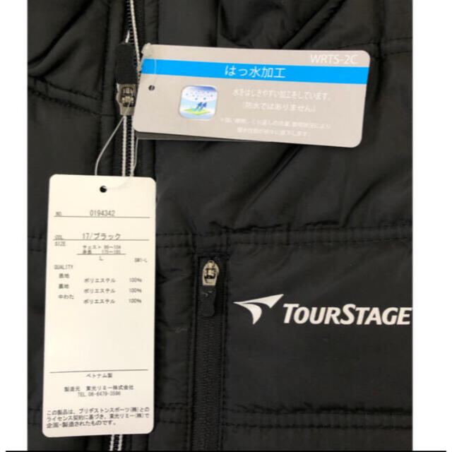 TOURSTAGE(ツアーステージ)のツアーステージ TOURSTAGE 中綿ダウンベスト Lサイズ☆新品未使用 スポーツ/アウトドアのゴルフ(ウエア)の商品写真