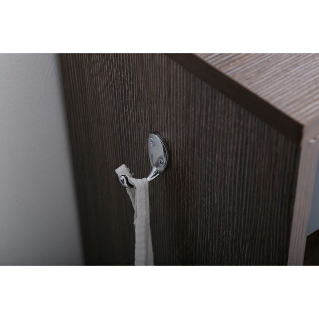 幅80cm】○Curro 引き出し付き本棚 ブラウンxブラックの通販 by