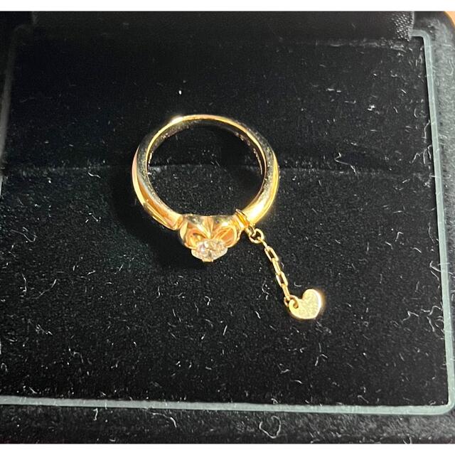 ダイヤモンド ハート リング レディースのアクセサリー(リング(指輪))の商品写真