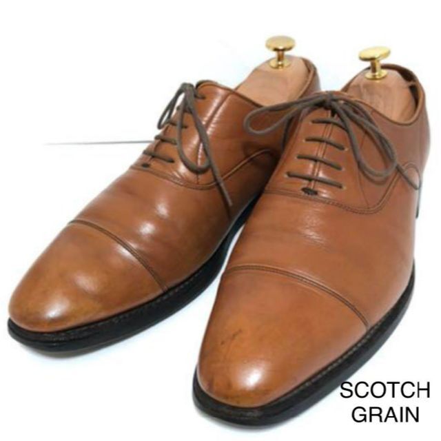 スコッチグレイン（SCOTCH GRAIN）25.5 茶　革靴 通勤　冠婚葬祭