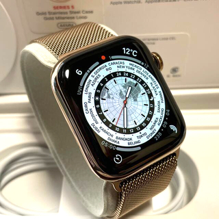 アップルウォッチ(Apple Watch)の保証残あり Apple Watch Series5 44mm ゴールドステンレス(その他)