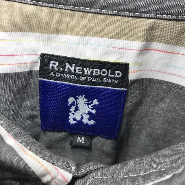 R.NEWBOLD(アールニューボールド)の【希少デザイン】アールニューボールド R.NEWBOLD 半袖シャツ ストライプ メンズのトップス(シャツ)の商品写真