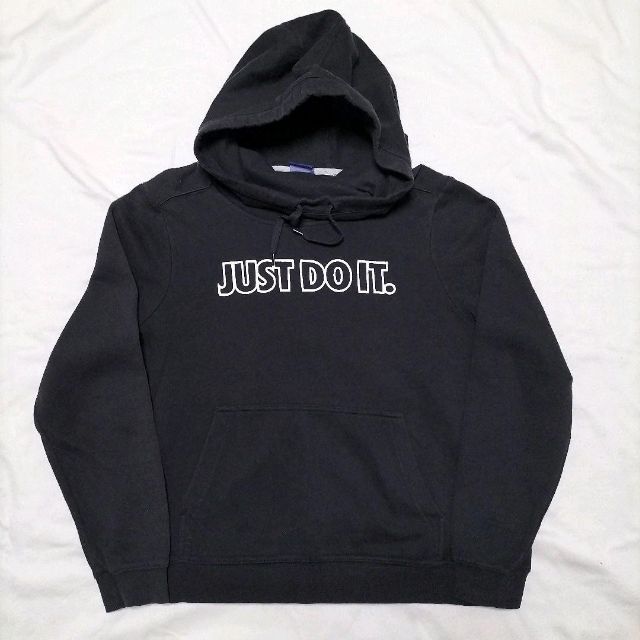 NIKE ナイキ just do it パーカー 厚手 黒 フーディ XL