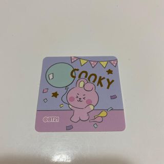 ビーティーイシビル(BT21)の【匿名】bt21 チーズせん　シール　COOKY(キャラクターグッズ)