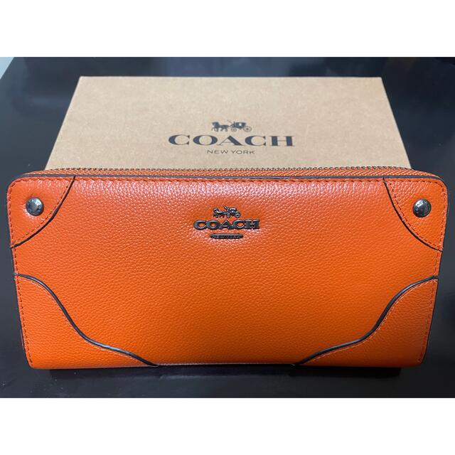 coach 長財布　コーチ　オレンジ　エルメス風