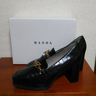 ランダ(RANDA)の☆misa.様専用です☆【RANDA】チェーンパーツ ヒールアップ ローファー(ローファー/革靴)