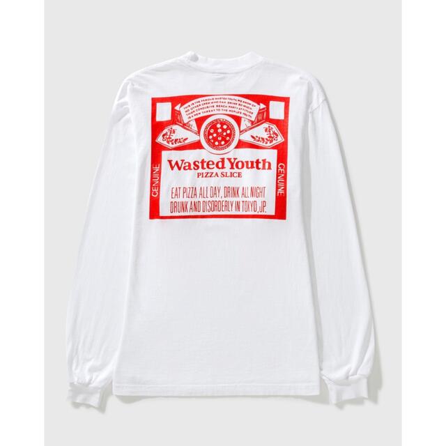 Wasted Youth x PIZZA SLICE 白黒 Tシャツ　Lサイズ