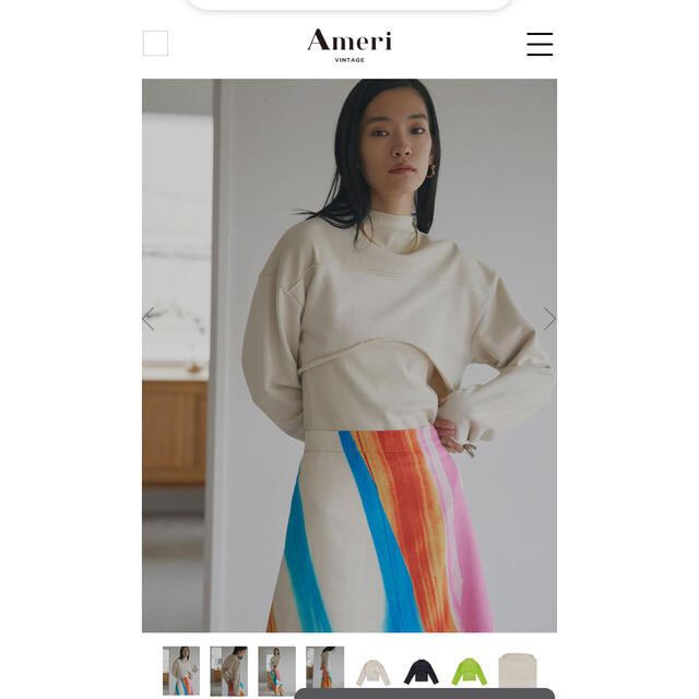 アメリヴィンテージ✨ OPEN SLEEVE LAYERED SWEAT elc.or.jp