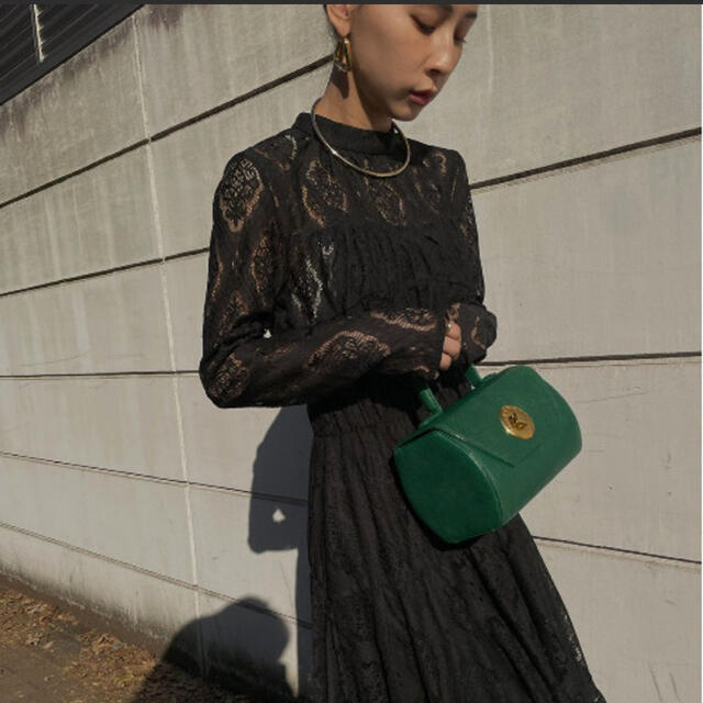 【AMERI】LACE SHIRRING DRESS  試着のみ 1