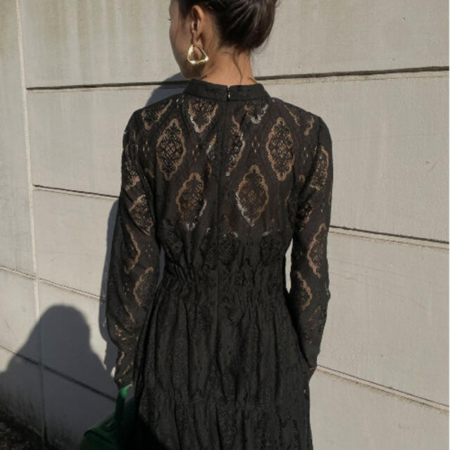 【AMERI】LACE SHIRRING DRESS  試着のみ 6