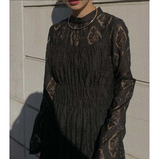 【AMERI】LACE SHIRRING DRESS  試着のみ 7