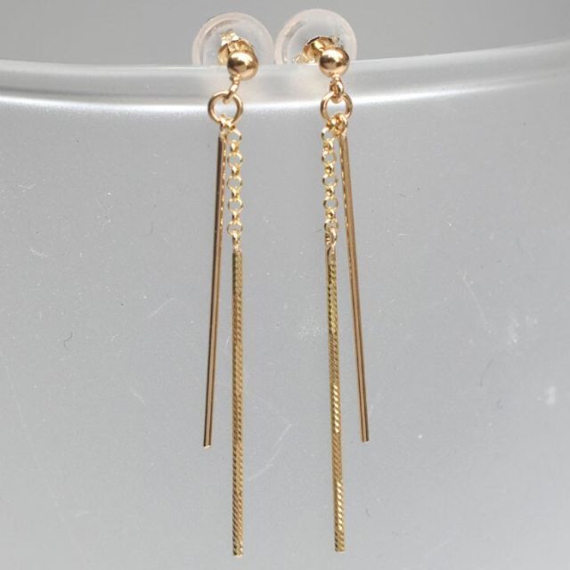2021春大特価セール! スタージュエリー ロングピアス K10 GOLD TWIST