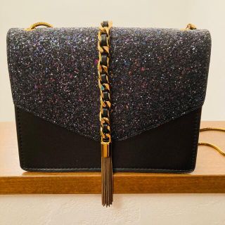 チャールズアンドキース(Charles and Keith)の【美品】charles & keith チャールズアンドキースグリッターバック(ショルダーバッグ)