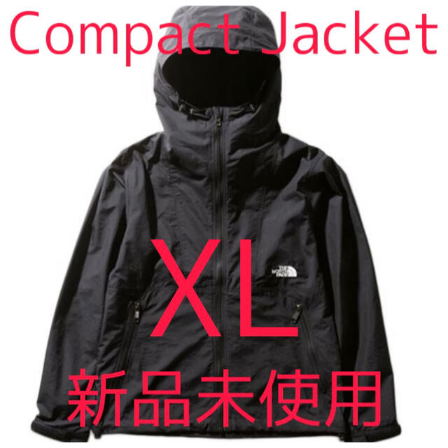 【新品未使用】ノースフェイス コンパクトジャケット ブラック　XL