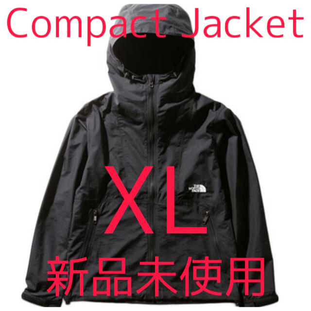 新品未使用】ノースフェイス コンパクトジャケット ブラック XL