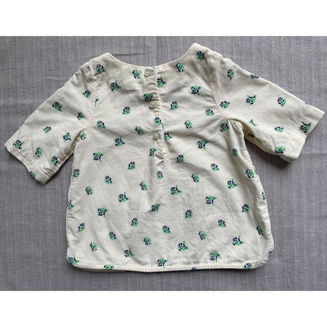 babyGAP(ベビーギャップ)のGAP  サマーコーデュロイ花柄チュニック　80cm キッズ/ベビー/マタニティのベビー服(~85cm)(シャツ/カットソー)の商品写真