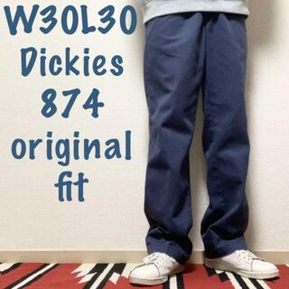 ディッキーズ(Dickies)の【W30L30相当Dickies】紺色カーゴチノパンツ874オリジナルフィット(ワークパンツ/カーゴパンツ)