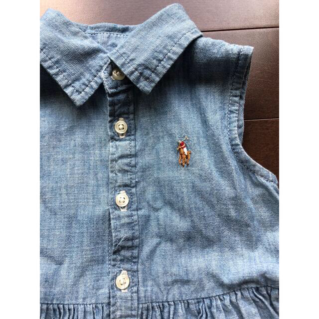 Ralph Lauren(ラルフローレン)のラルフローレン  キッズ デニムワンピース ブルマセット キッズ/ベビー/マタニティのベビー服(~85cm)(ワンピース)の商品写真