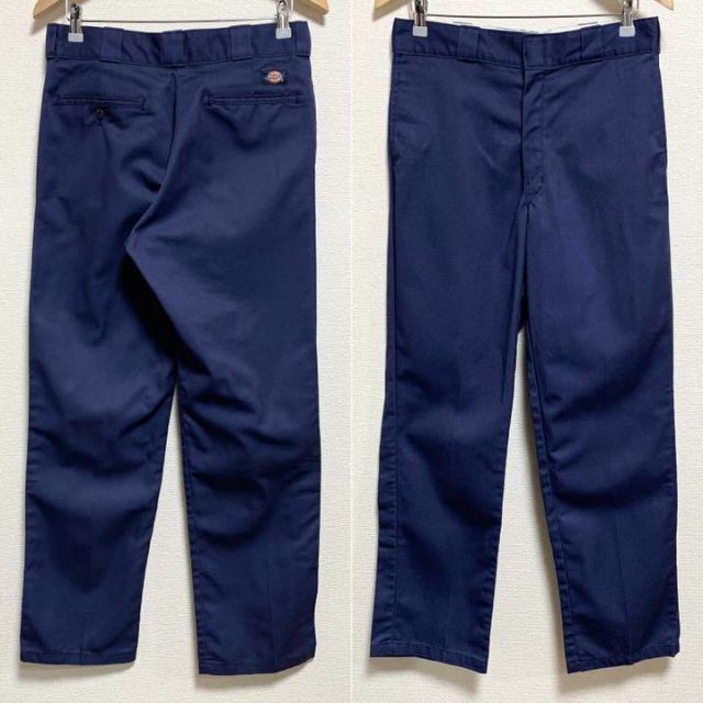 Dickies(ディッキーズ)の【W31L34インチDickies古着】紺色カーゴチノ874オリジナルフィット メンズのパンツ(ワークパンツ/カーゴパンツ)の商品写真