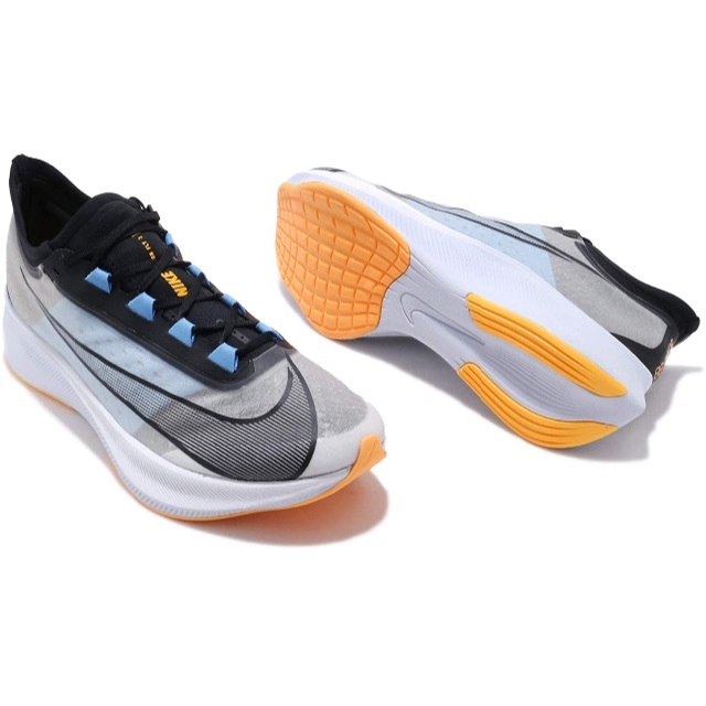 NIKE(ナイキ)のZOOM FLY 3 ホワイト/ユニバーシティブルー/レーザーオレンジ/ブラック メンズの靴/シューズ(スニーカー)の商品写真