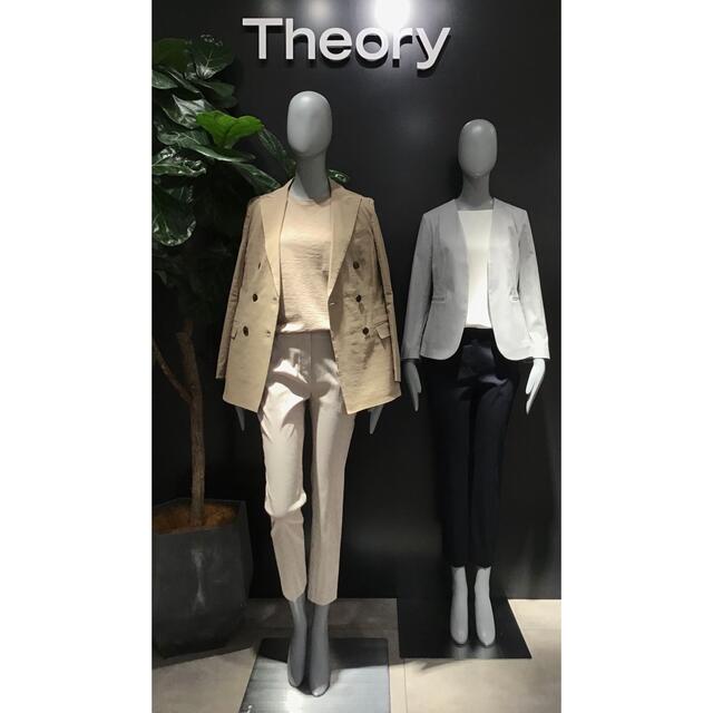 theory(セオリー)のtheory セオリー ウォッシャブル クロップドパンツ シアサッカー素材 春夏 レディースのパンツ(クロップドパンツ)の商品写真