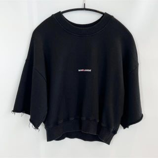 サンローラン(Saint Laurent)のサンローラン クロップド スウェット S(トレーナー/スウェット)