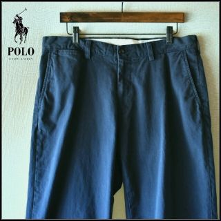 ポロラルフローレン(POLO RALPH LAUREN)のうっしし様Polo Ralph Lauren ネイビー紺チノパンツ34×32(チノパン)