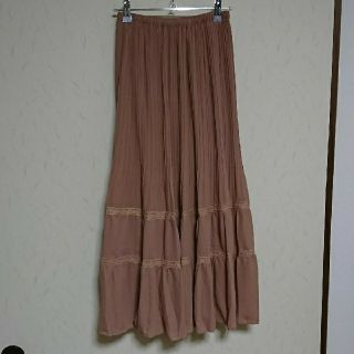 👑mashiro様専用👑ベージュ◆シフォン◆ティアードロングスカート◆(ロングスカート)