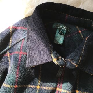 ラルフローレン(Ralph Lauren)のRALPH  LAUREN フリース チェック カバーオール ジャケット(カバーオール)