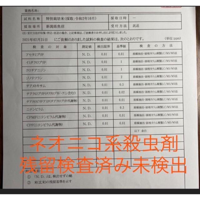 令和2年度産(古米)　魚沼産コシヒカリ　減農薬　低農薬　玄米　5キロ×2