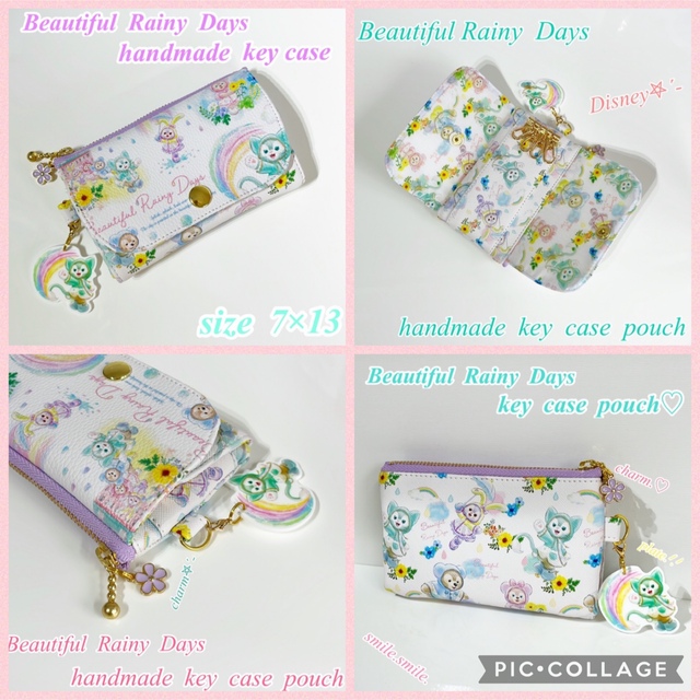 スマイルPVC♡Beautiful  Rainy  Days♡キーケース♡ポーチ♡