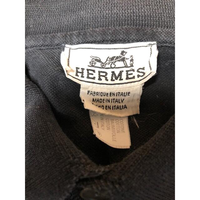 Hermes(エルメス)の◆エルメス◆HERMES 京都　百貨店内正規店購入　黒　半袖ポロシャツ メンズのトップス(ポロシャツ)の商品写真