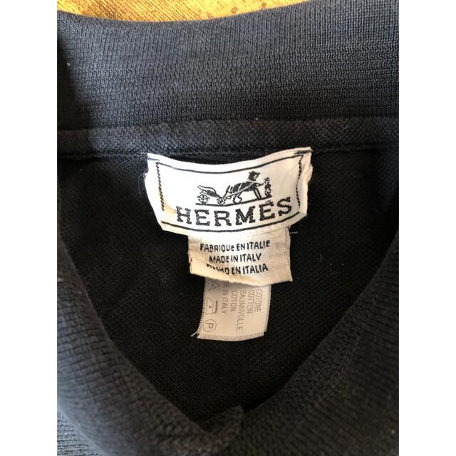 Hermes(エルメス)の◆エルメス◆HERMES 京都　百貨店内正規店購入　黒　半袖ポロシャツ メンズのトップス(ポロシャツ)の商品写真