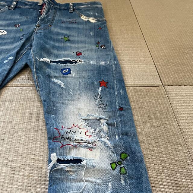 ディースクエアード DSQUARED2 デニム カラーペンキ 42サイズ ディースクエアード DSQUARED2 デニム カラーペンキ 42サイズ